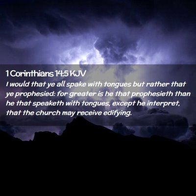 1 Corinthians 14:5 KJV Free Bible Images