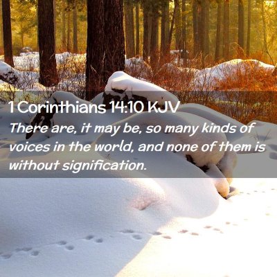 1 Corinthians 14:10 KJV Free Bible Images