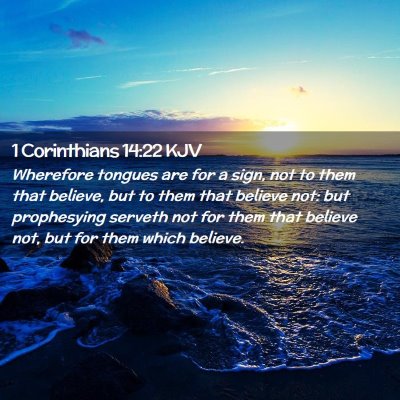 1 Corinthians 14:22 KJV Free Bible Images