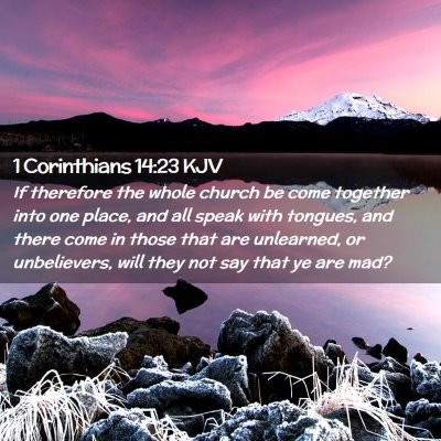 1 Corinthians 14:23 KJV Free Bible Images