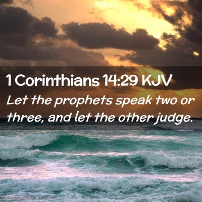 1 Corinthians 14:29 KJV Free Bible Images