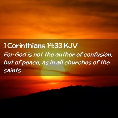 1 Corinthians 14:33 KJV Free Bible Images