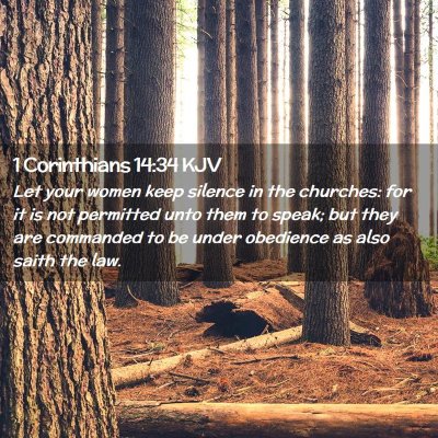 1 Corinthians 14:34 KJV Free Bible Images