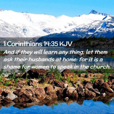 1 Corinthians 14:35 KJV Free Bible Images