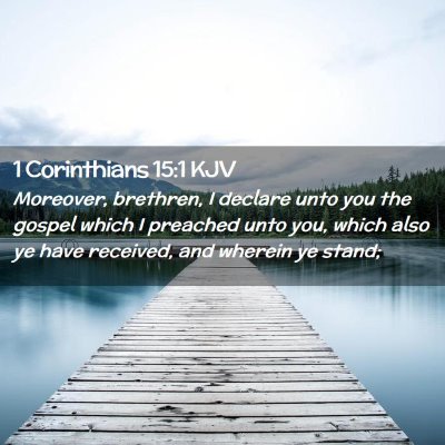 1 Corinthians 15:1 KJV Free Bible Images