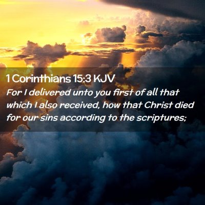 1 Corinthians 15:3 KJV Free Bible Images