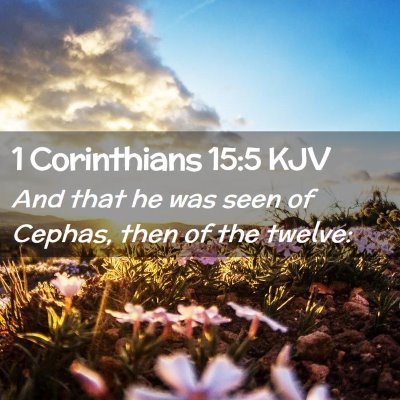 1 Corinthians 15:5 KJV Free Bible Images