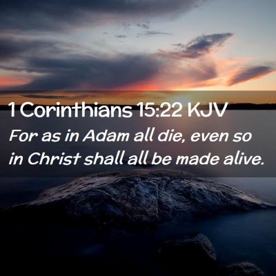 1 Corinthians 15:22 KJV Free Bible Images