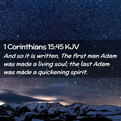 1 Corinthians 15:45 KJV Free Bible Images