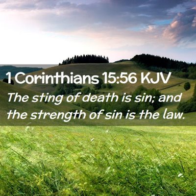 1 Corinthians 15:56 KJV Free Bible Images