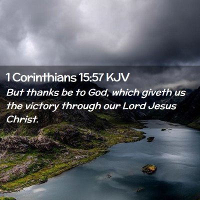 1 Corinthians 15:57 KJV Free Bible Images