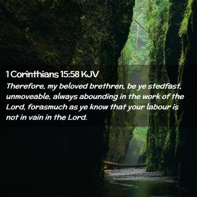 1 Corinthians 15:58 KJV Free Bible Images