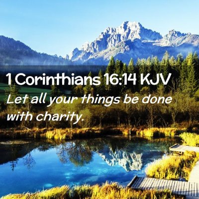 1 Corinthians 16:14 KJV Free Bible Images