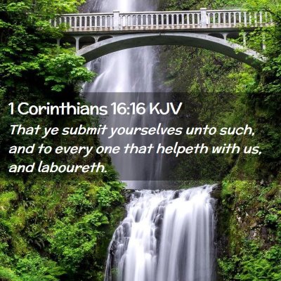 1 Corinthians 16:16 KJV Free Bible Images