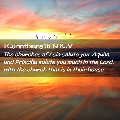 1 Corinthians 16:19 KJV Free Bible Images