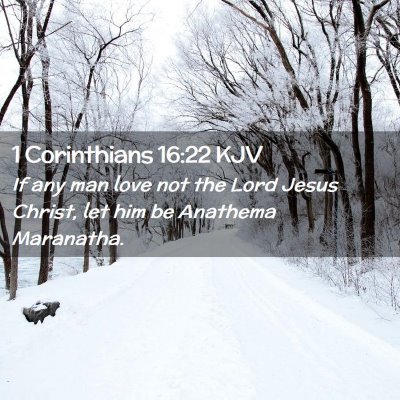 1 Corinthians 16:22 KJV Free Bible Images