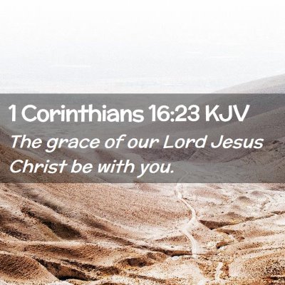 1 Corinthians 16:23 KJV Free Bible Images