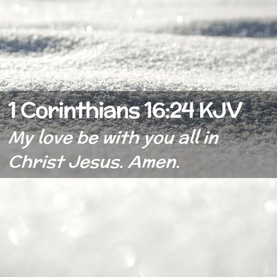 1 Corinthians 16:24 KJV Free Bible Images