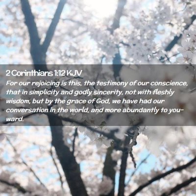 2 Corinthians 1:12 KJV Free Bible Images