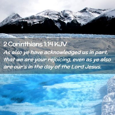 2 Corinthians 1:14 KJV Free Bible Images