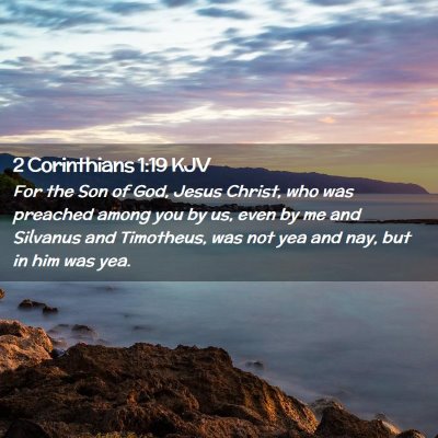 2 Corinthians 1:19 KJV Free Bible Images