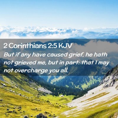 2 Corinthians 2:5 KJV Free Bible Images