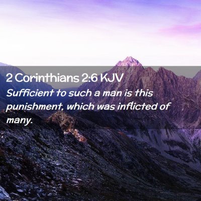 2 Corinthians 2:6 KJV Free Bible Images