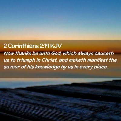 2 Corinthians 2:14 KJV Free Bible Images