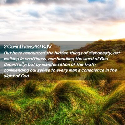 2 Corinthians 4:2 KJV Free Bible Images