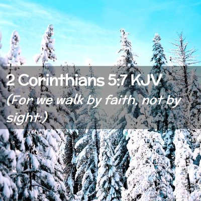 2 Corinthians 5:7 KJV Free Bible Images