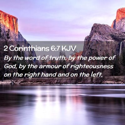 2 Corinthians 6:7 KJV Free Bible Images