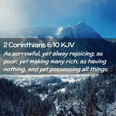 2 Corinthians 6:10 KJV Free Bible Images