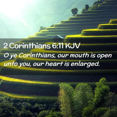 2 Corinthians 6:11 KJV Free Bible Images