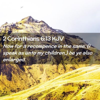 2 Corinthians 6:13 KJV Free Bible Images