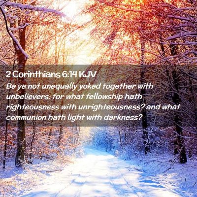 2 Corinthians 6:14 KJV Free Bible Images