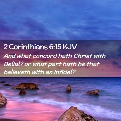 2 Corinthians 6:15 KJV Free Bible Images