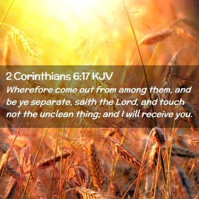 2 Corinthians 6:17 KJV Free Bible Images