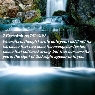 2 Corinthians 7:12 KJV Free Bible Images