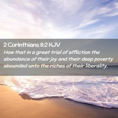 2 Corinthians 8:2 KJV Free Bible Images