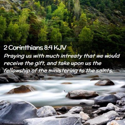 2 Corinthians 8:4 KJV Free Bible Images