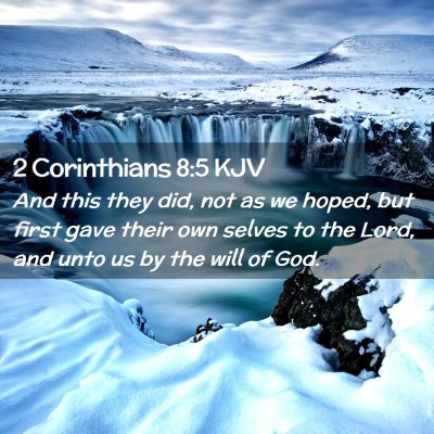 2 Corinthians 8:5 KJV Free Bible Images