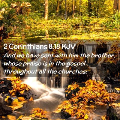 2 Corinthians 8:18 KJV Free Bible Images