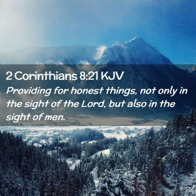 2 Corinthians 8:21 KJV Free Bible Images