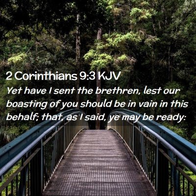 2 Corinthians 9:3 KJV Free Bible Images