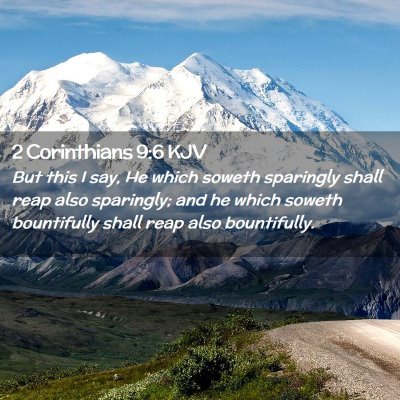 2 Corinthians 9:6 KJV Free Bible Images