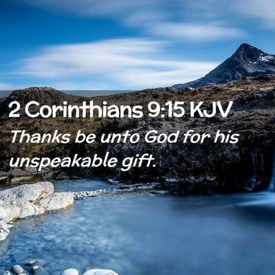 2 Corinthians 9:15 KJV Free Bible Images