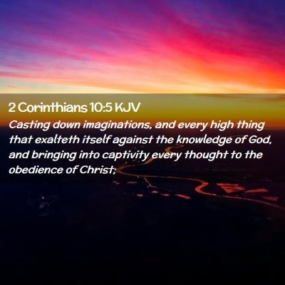 2 Corinthians 10:5 KJV Free Bible Images