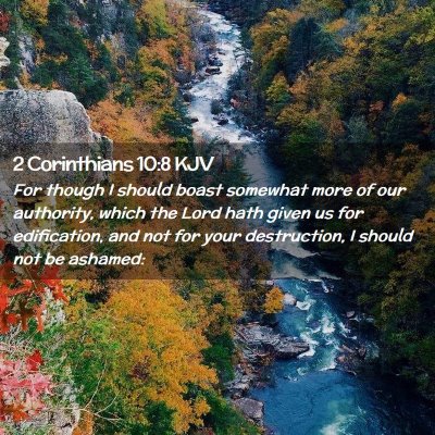 2 Corinthians 10:8 KJV Free Bible Images