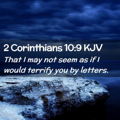 2 Corinthians 10:9 KJV Free Bible Images