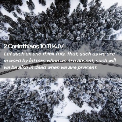 2 Corinthians 10:11 KJV Free Bible Images